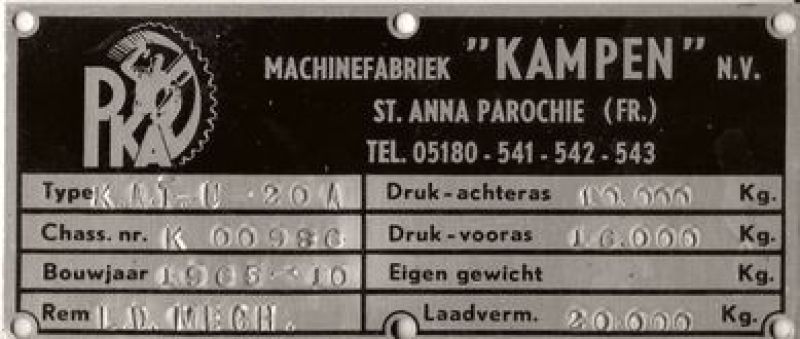 PKA, N.V. Machinefabriek Kampen
